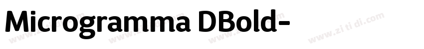 Microgramma DBold字体转换